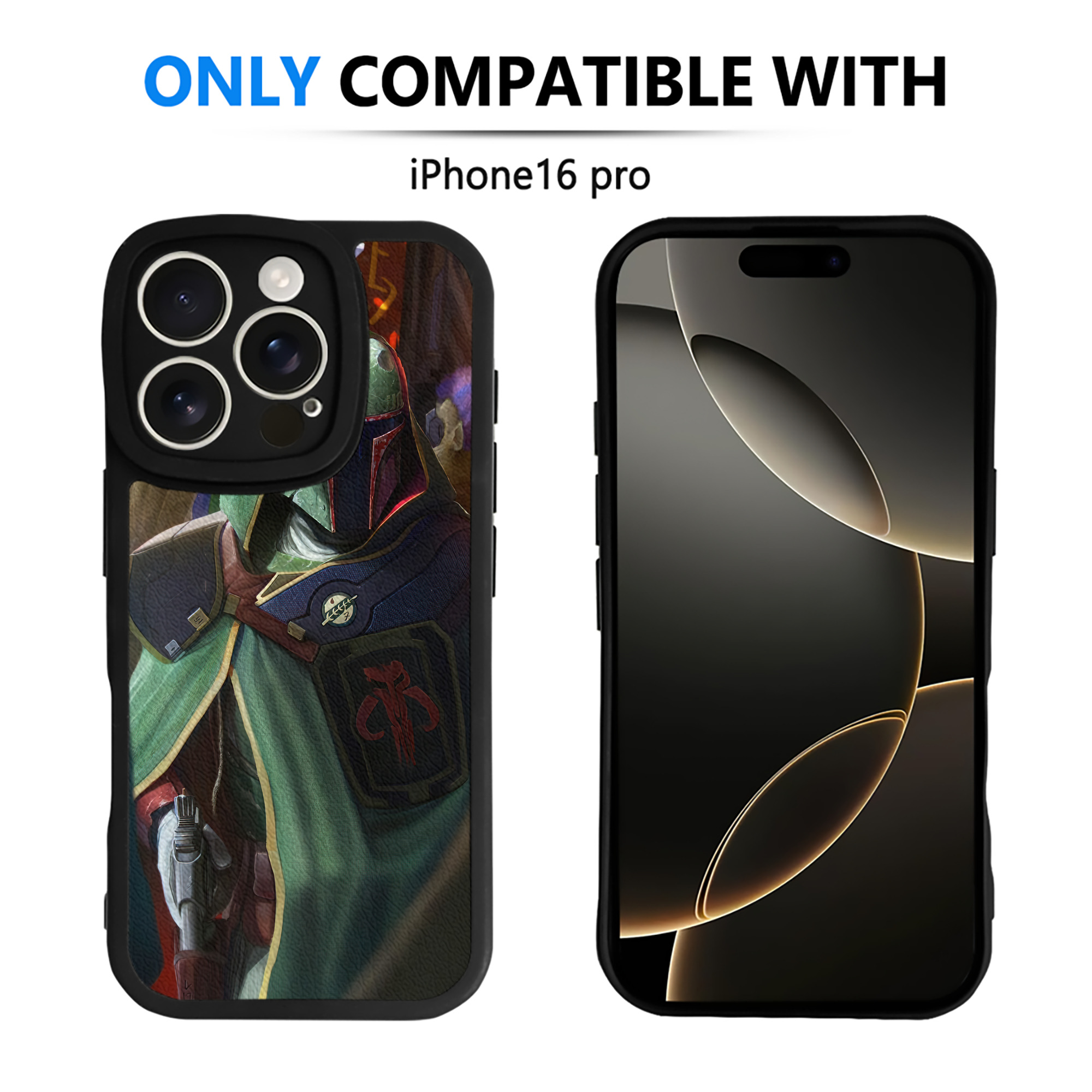 （画像用） スター・ウォーズ Star Wars 【iPhone 16シリーズ対応】シリコンスマホケース（レザー調） 材質：シリコン